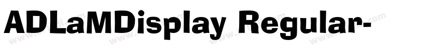 ADLaMDisplay Regular字体转换
